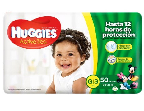PAÑAL HUGGIES ET 3X50U