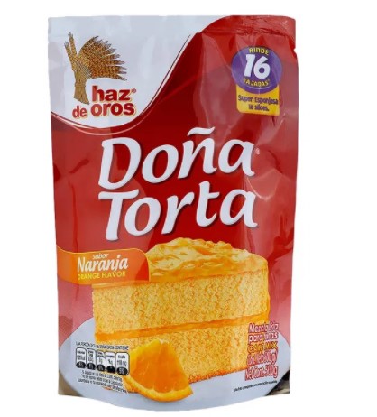 TORTA HAZ DE ORO X 500 GR NARANJA