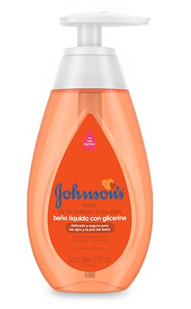 BAÑO LIQ J&J X 200 ML GLICERINA