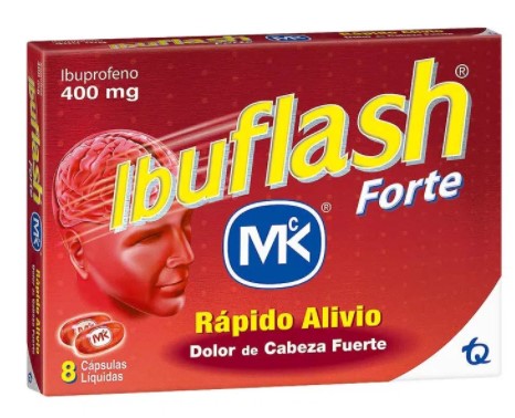 IBUFLASH 400 MG X 8 CAPS