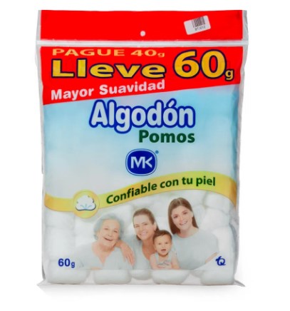ALGODON POMOS MK X 60 / 40  GR