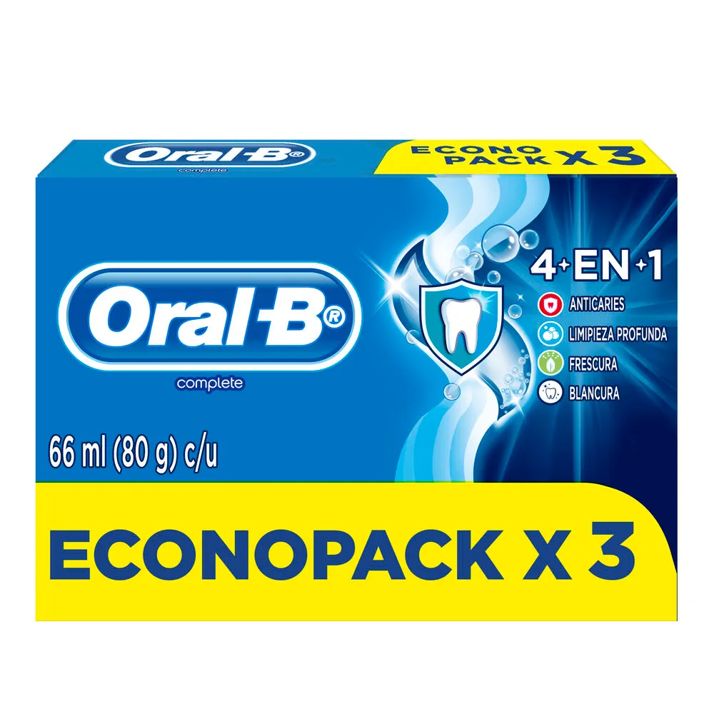 CREMA DENTAL ORAL B  66 ML X 3U COMPLE 4EN1