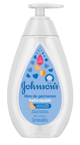 BAÑO LIQ J&J X 400 ML LIBRE DE GERMEN
