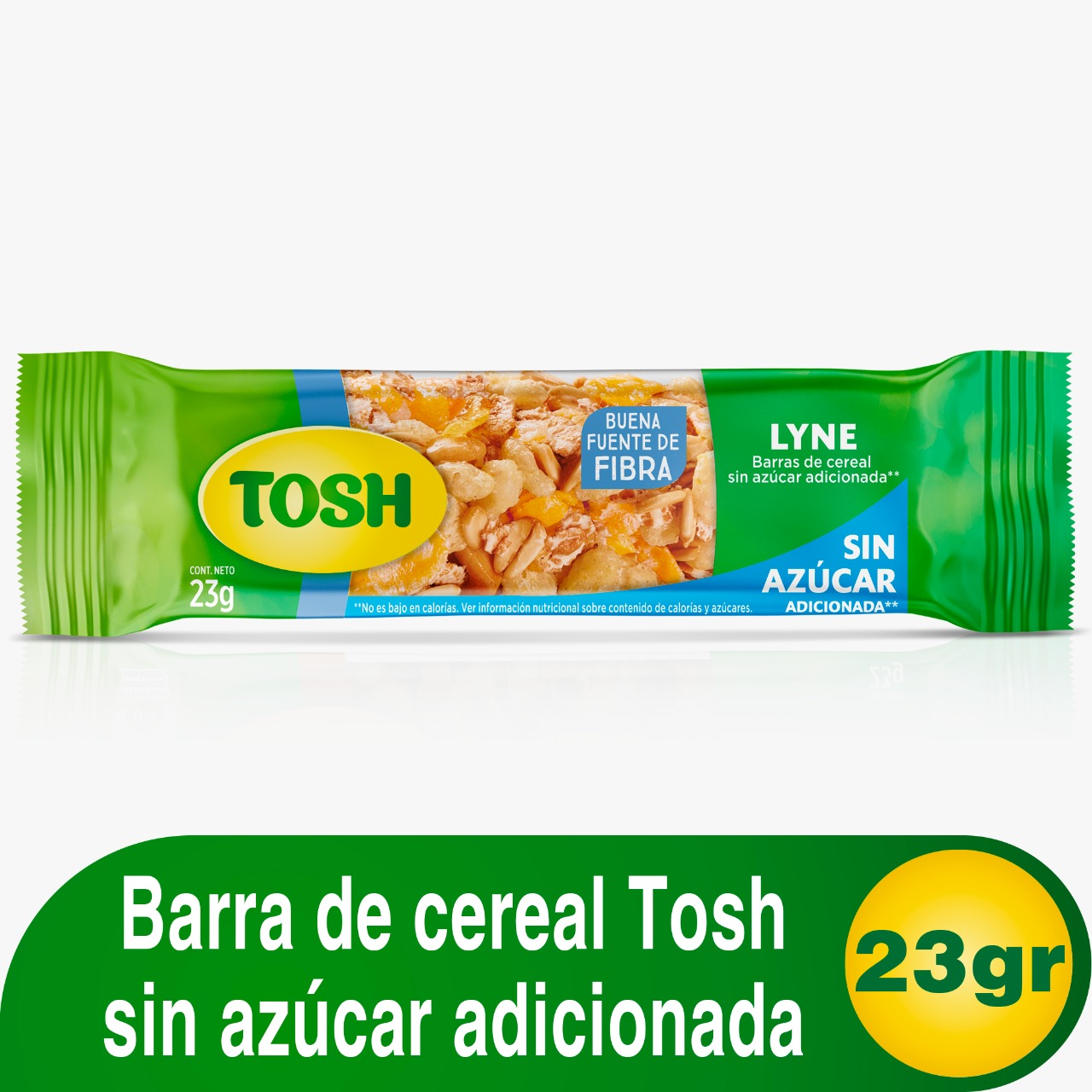 BARRA TOSH LYNE SIN AZUCAR X 23 GR
