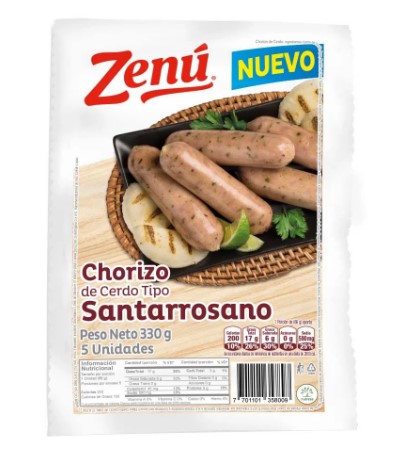 CHORIZO SANTA ROSSANO ZENU X 250 GR