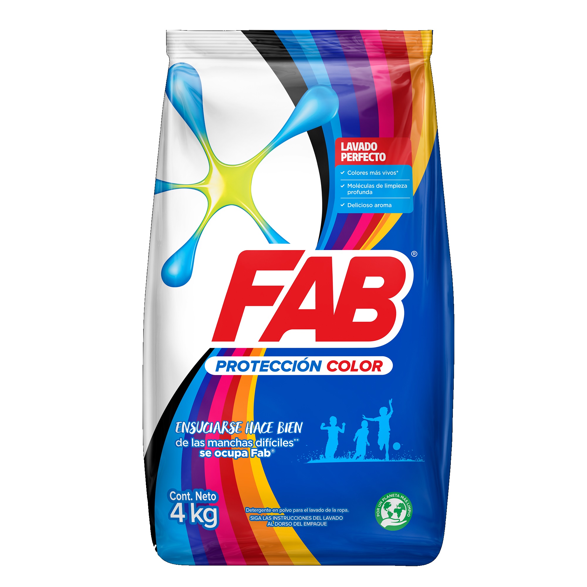 DETERGENTE FAB X 4000 GR ULTRA FLASH COLOR