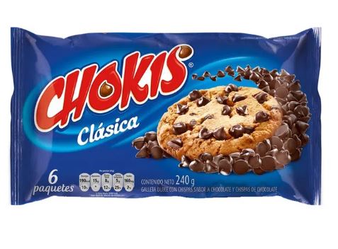 GALLETA CHOKYS SW X 6U 222/282G CHOCOLATE/CHOCOBASE