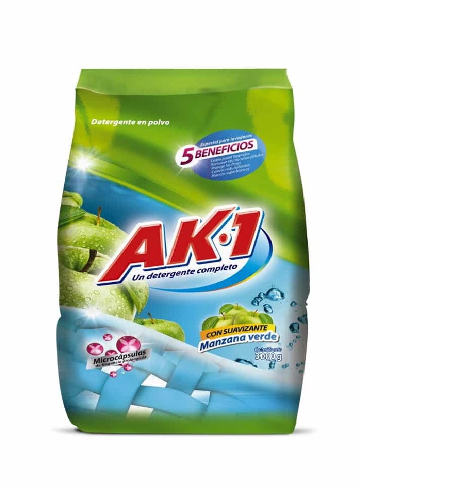 DETERGENTE AK1 X 3000 GR MANZANA