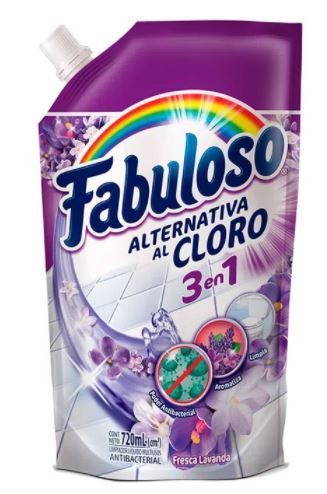 LIMPIADOR FABULOSO X 720 ML CLORO LAVANDA DP