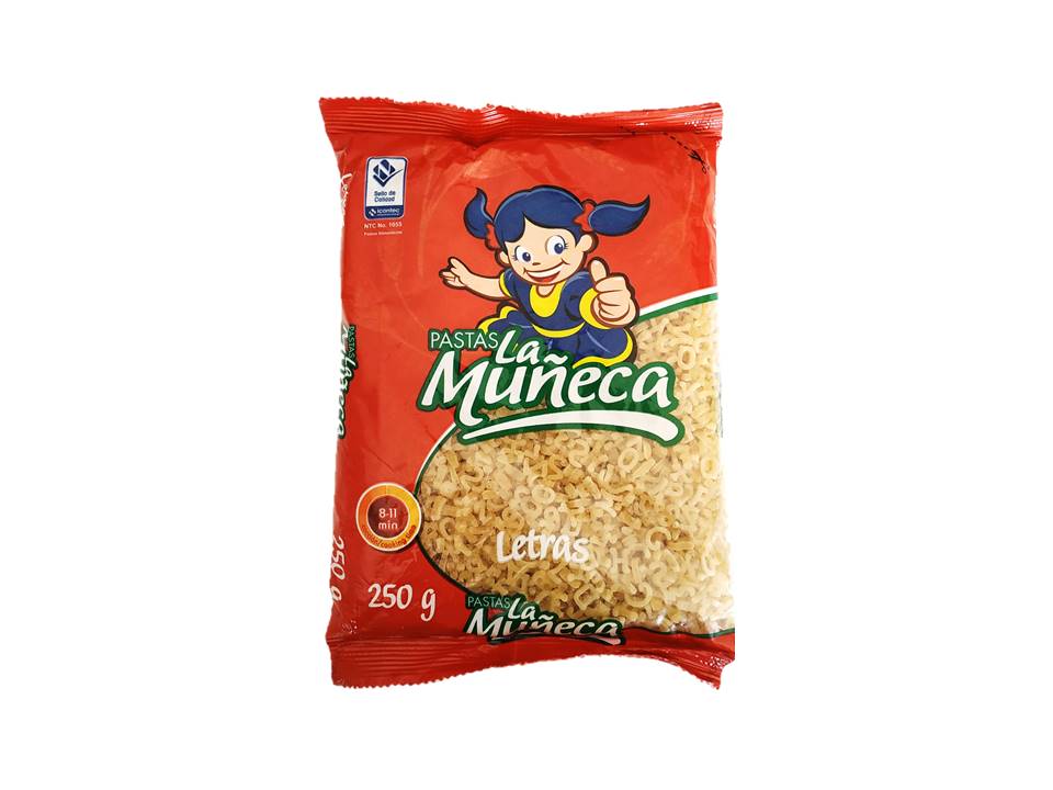 PASTA LA MUÑECA X 250 GR LETRAS
