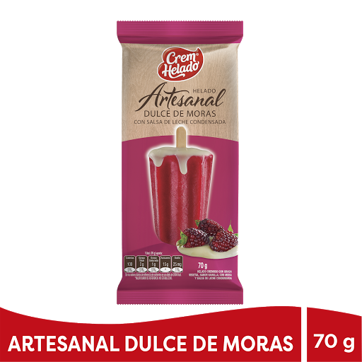HELADO ARTESANAL X 70 GR MORA