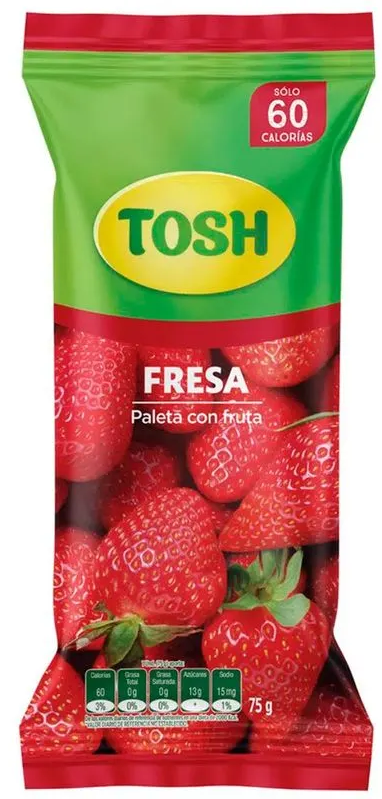 PALETA TOSH FRESA X 75 G