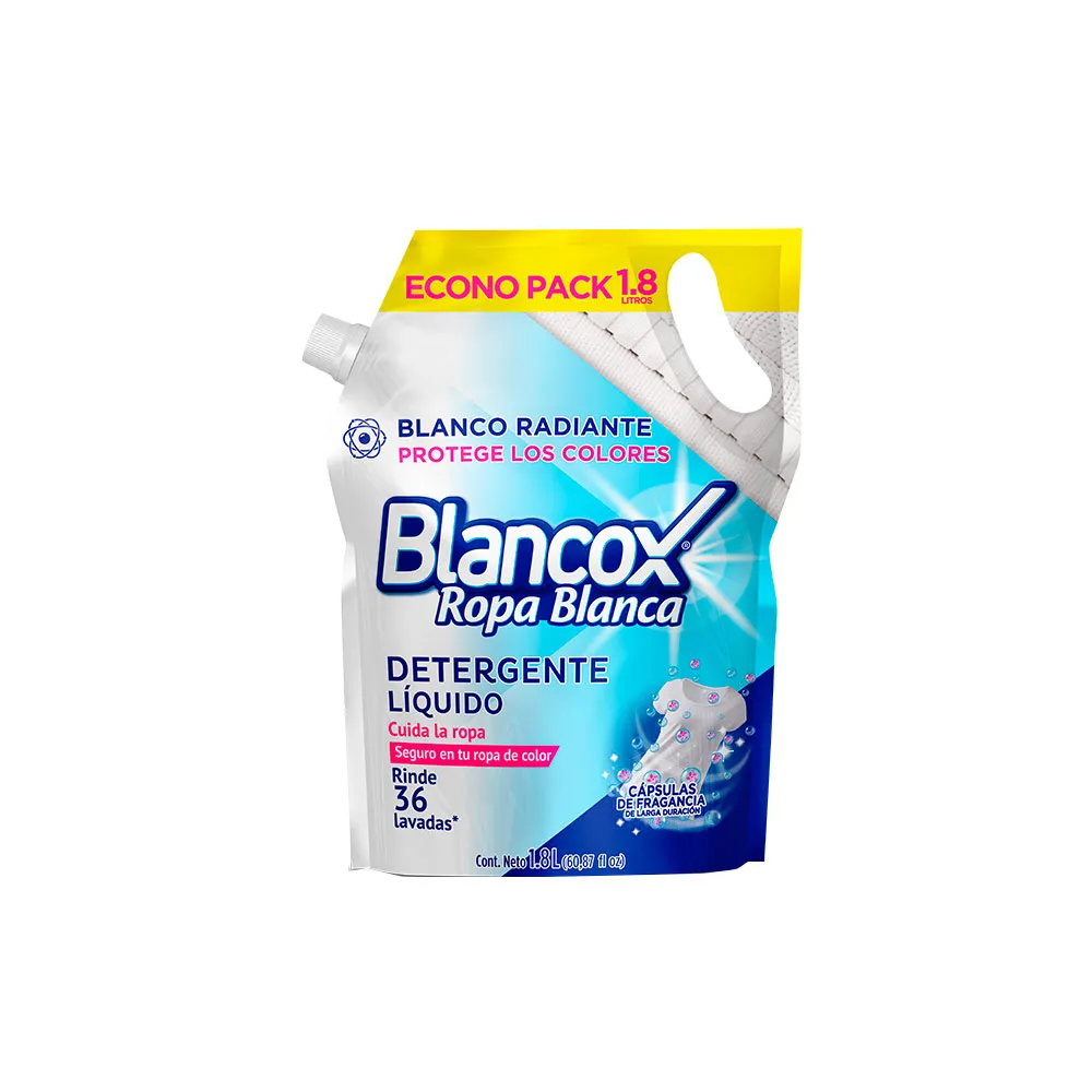 DETERGENTE BLANCOX LIQ DP X 1800 ML PRENDAS BLANCAS