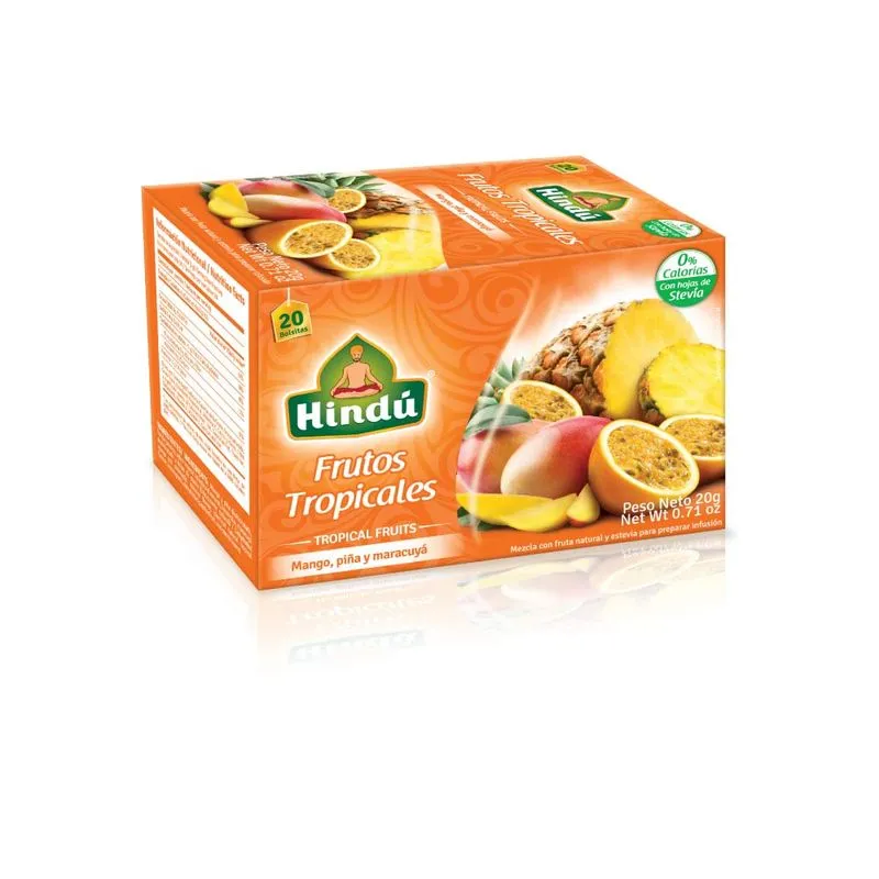 INFUSION FRUTAL HINDU X 20 SB 20 GR FRUTOS TROPICALES