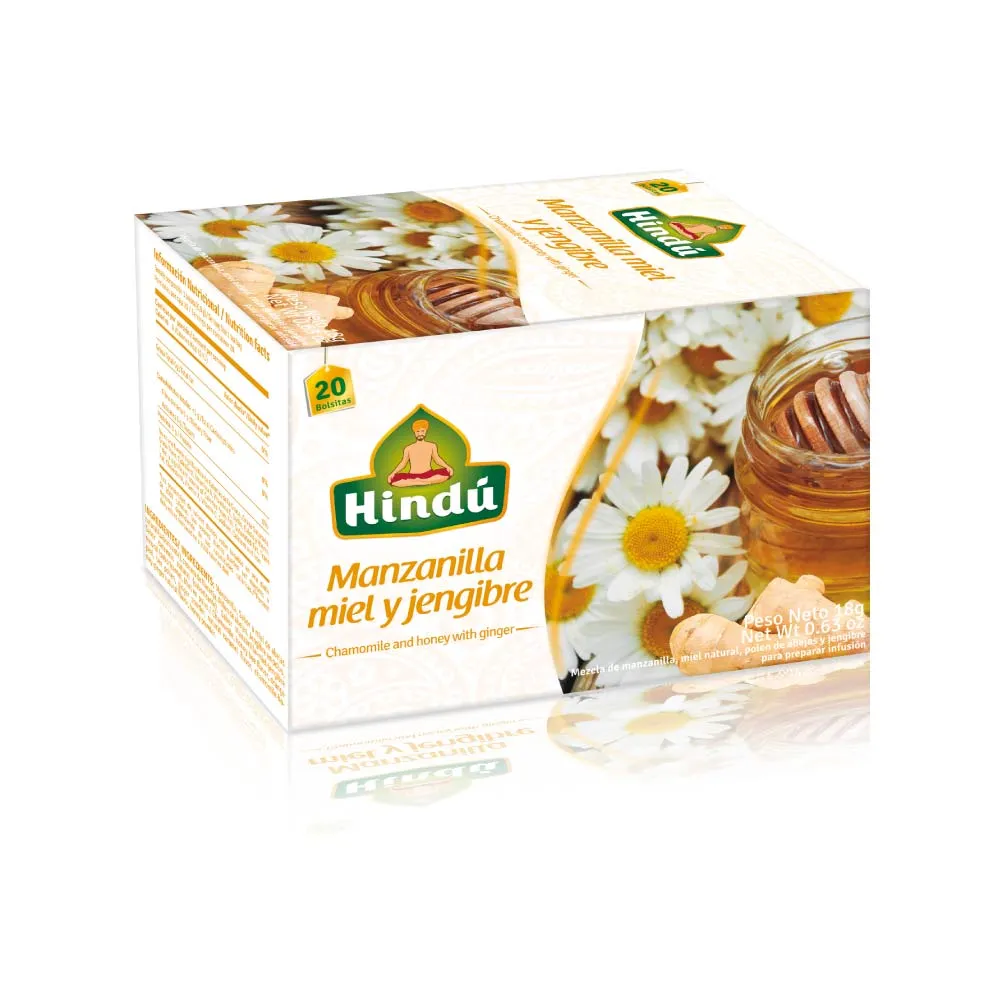 AROMATICA HINDU X 20 SB 18 GR MZANILL MIEL Y JENGIB