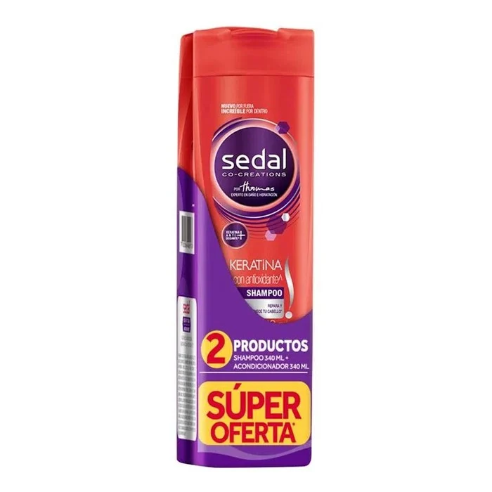 SHAMPOO SEDAL X 340 ML KERATINA + ACONDI KERA X 340ML