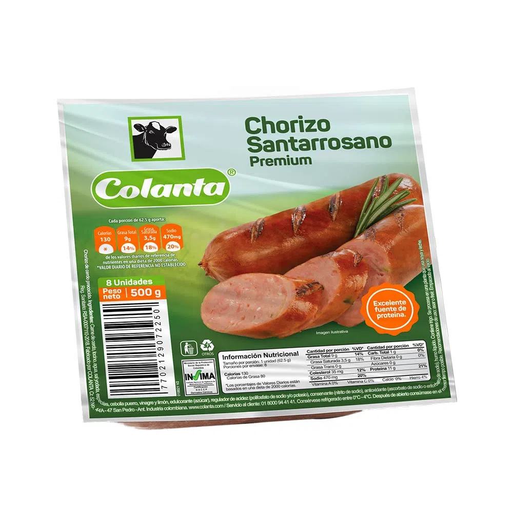 CHORIZO SANTAROSSANO X 500 GR