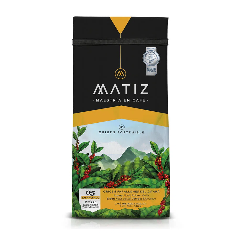 CAFE MATIZ AMBAR MOLIDO X 340 GR