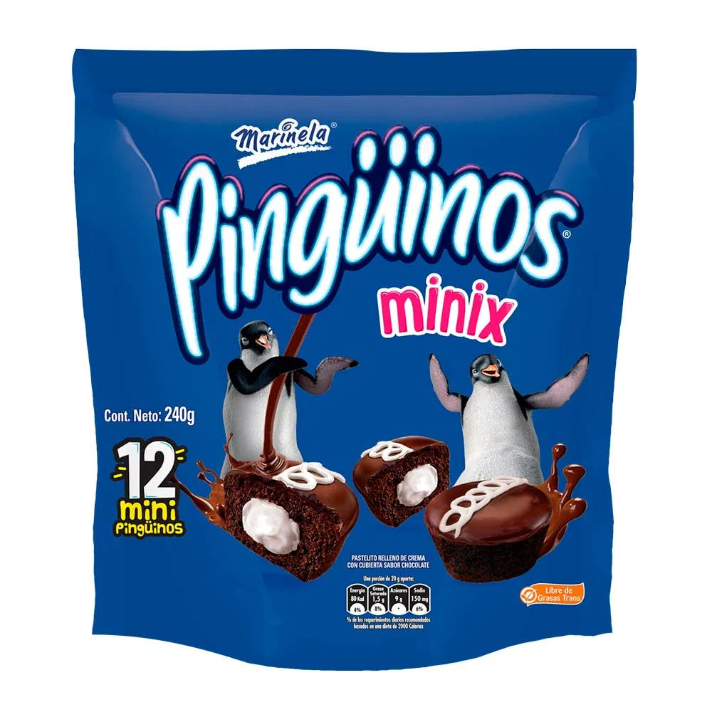 PONQUE PINGUINOS MINIX X 12U 240 GR