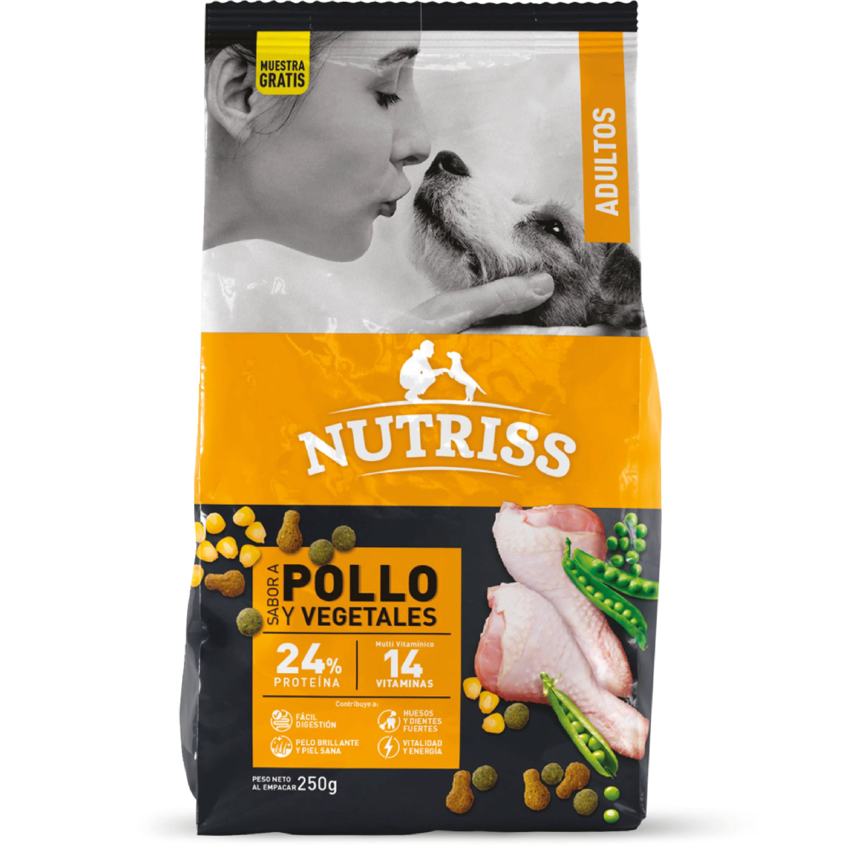 CONC NUTRISS X 500 GR ADULTO POLLO VEGET