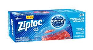 BOLSA ZIPLOC CONGELAR MEDIANA X 20 U