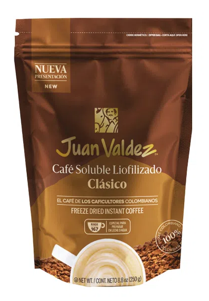 CAFE JUAN VALDEZ X 250 GR SOLUB LIOFILIZADO DP