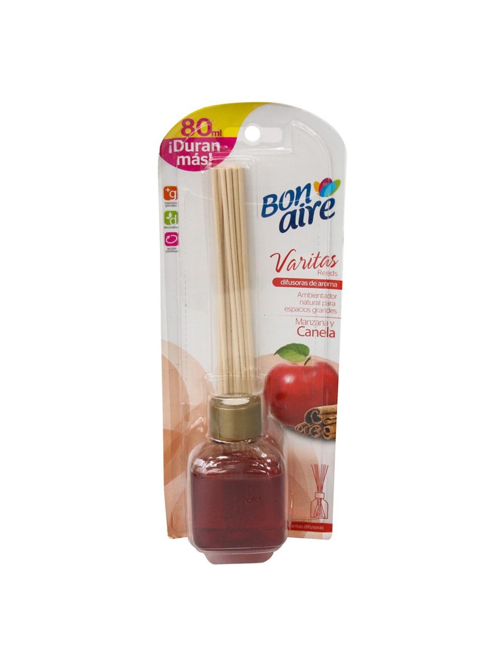 AMBIENTADOR BON AIRE VARITAS X 80 ML MANZANA CANELA