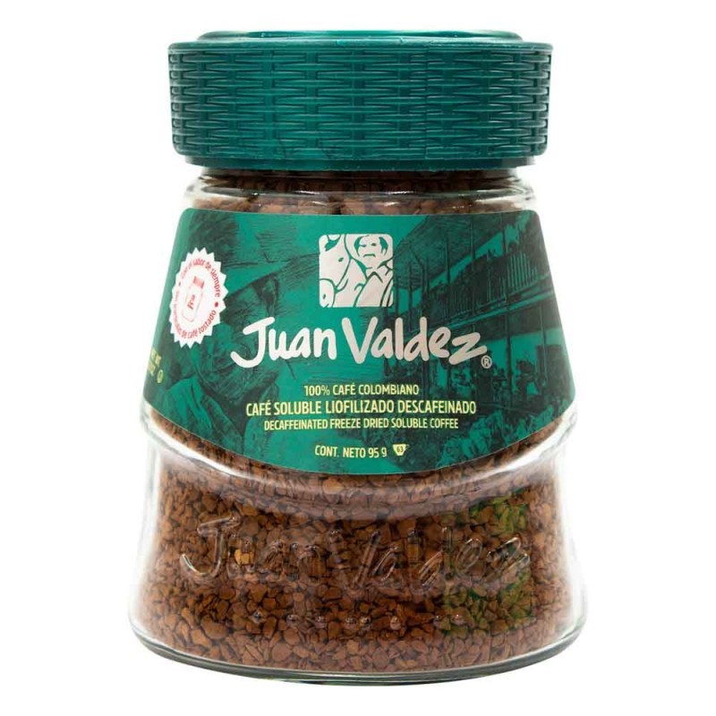 CAFE JUAN VALDEZ X 95 GR LIOFILIZADO  DESCAFEINADO