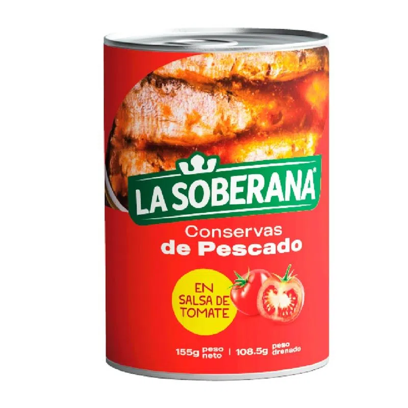 SARDINA SOBERANA X 155 GR TOMATE