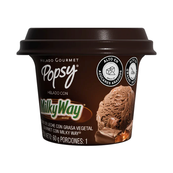 HELADO POPSY VASO 60 GR. MILKY WAY GOURMET