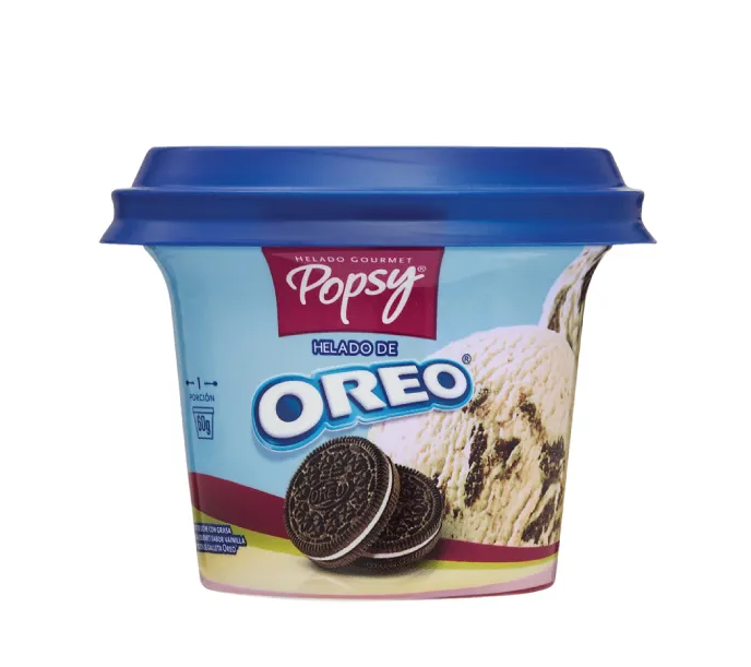 HELADO POPSY VASO 60 GR. OREO/ COOKIES & CREAM