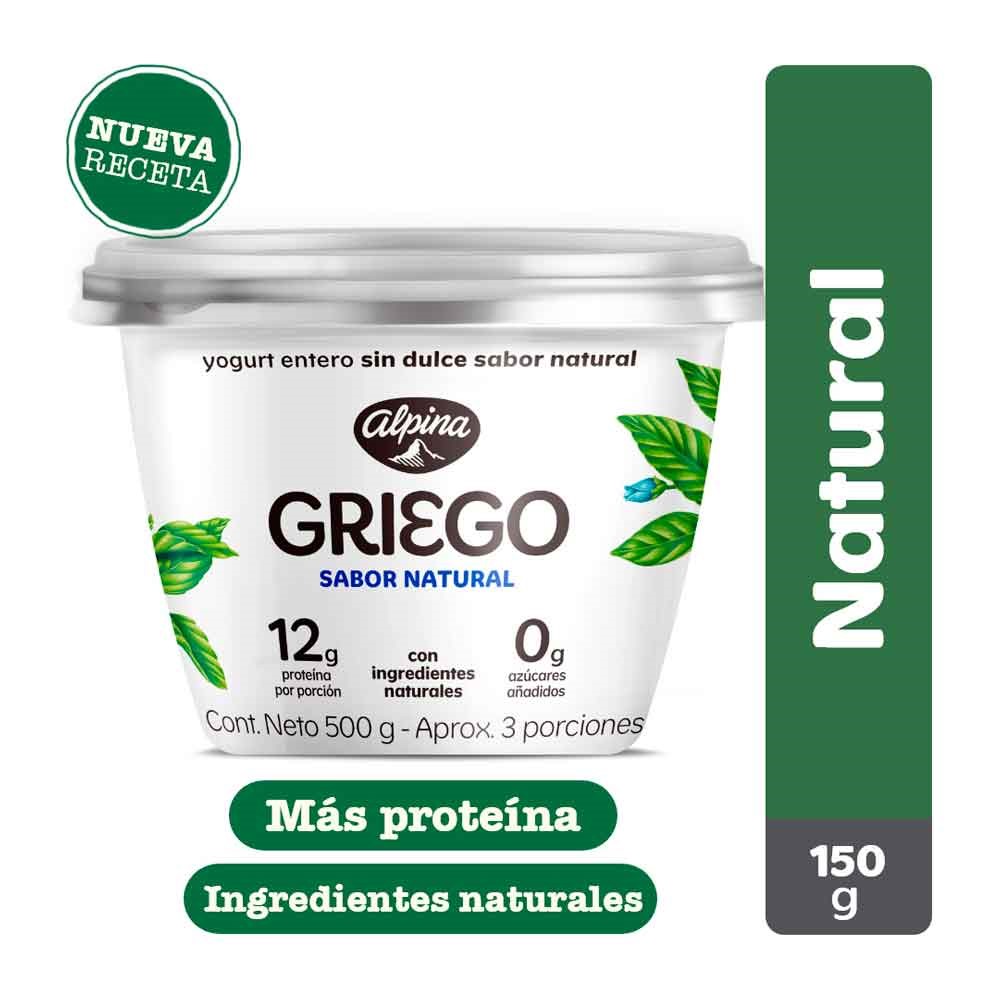 YOGURT GRIEGO ALPINA X 500 GR NATURAL