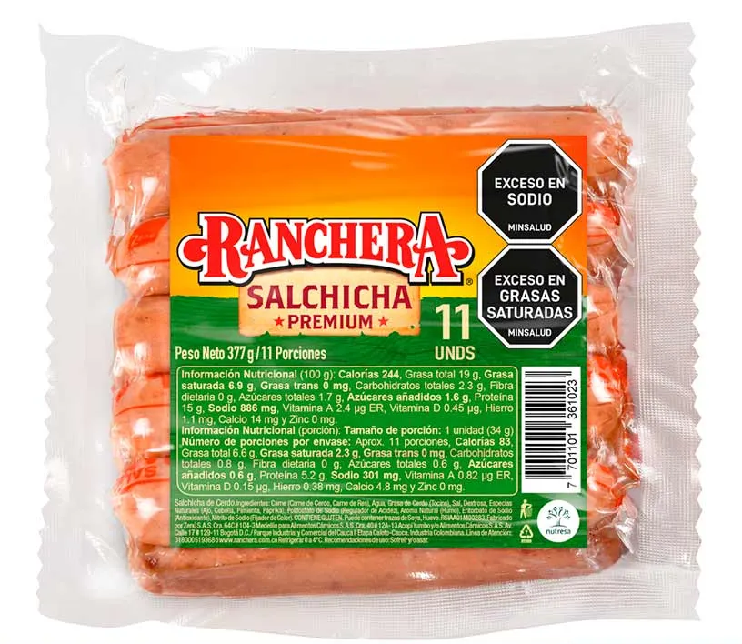 SALCHICHA RANCHERA X 377GR 11U