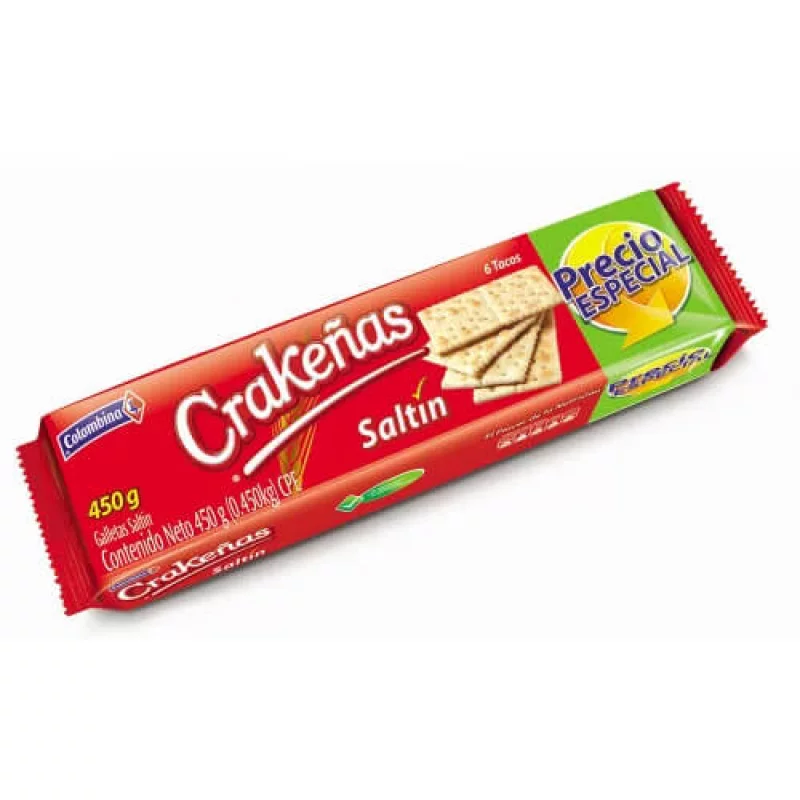 GALLETA CRAKEÑA SALTIN PGUE 6 LLVE 7 TCS  525G