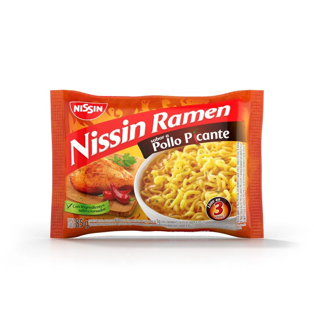 SOPA NISSIN RAMEN X 85 GR POLLO PICANTE