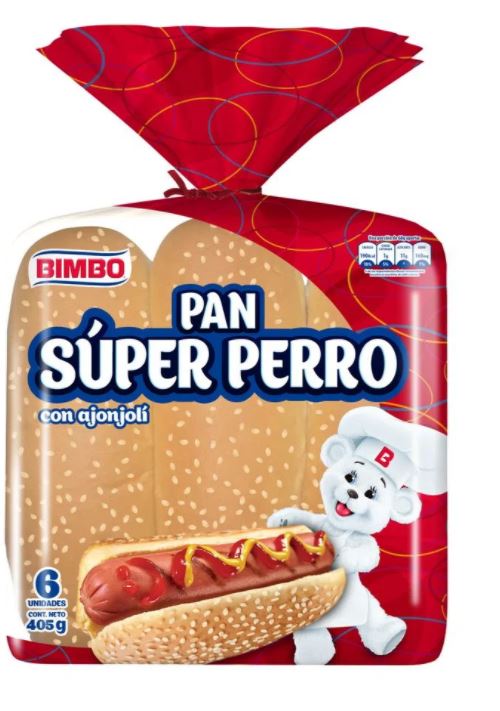 PAN PERRO BIMBO 6P X 405 GR