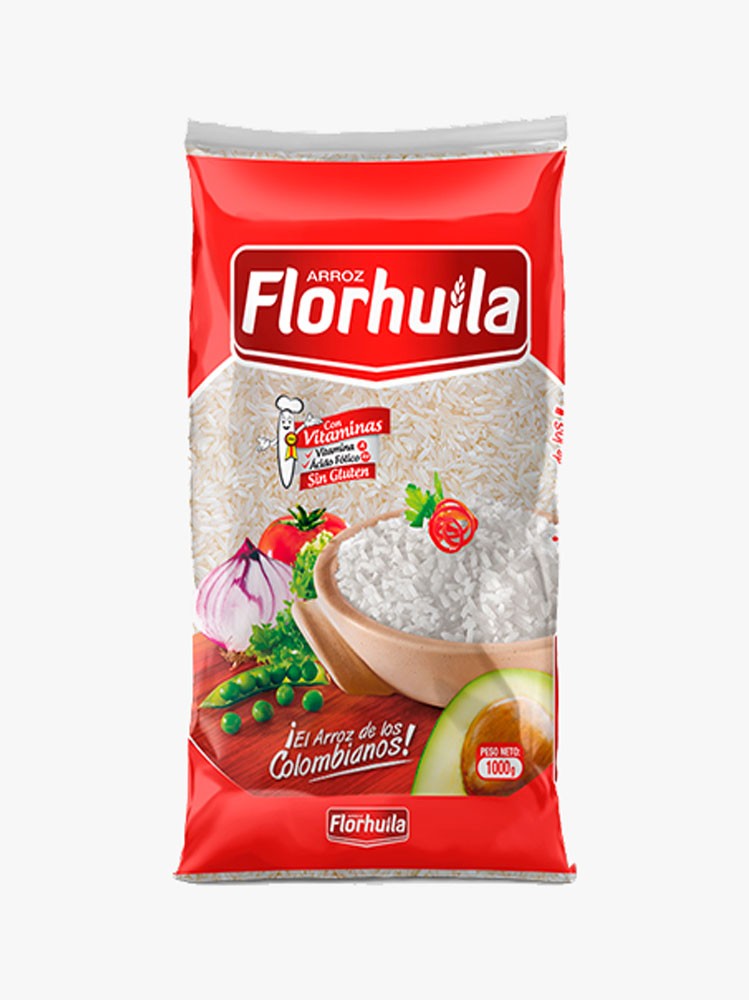 ARROZ FLOR HUILA REGULAR X 1000 GR