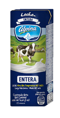 LECHE ALPINA CJ ENTERA X 200 ML