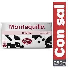 MANTEQUILLA ALPINA CON SAL X 250 GR