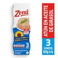 ATUN ZENU LOMO ACEITE GIRASOL X 3U 240G