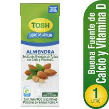 BEBIDA TOSH X 1000 ML ALMENDRA CJ