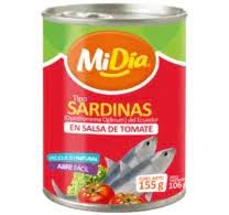 SARDINA MI DIA X 144 GR TOMATE CILINDRICA