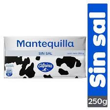 MANTEQUILLA ALPINA SIN SAL X 250 GR