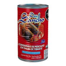 SARDINA DON SANCHO X 155 GR TOMATE CILINDRICA