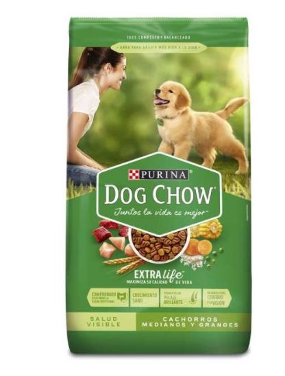 CONC DOG CHOW X 4000 GR CACHORRO R MEDIA VERDE