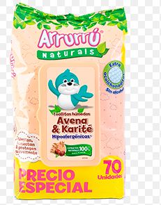 TOALLAS HUM ARRURU X 70 U AVENA
