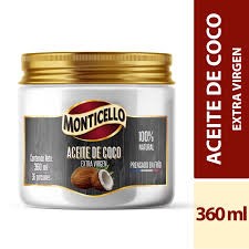 ACEITE COCO MONTICELLO VIRGEN X 360 GR