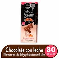 CHOCOLATINA MONTBLANC BAILEYS X 80 GR 10U SALT CARAMEL