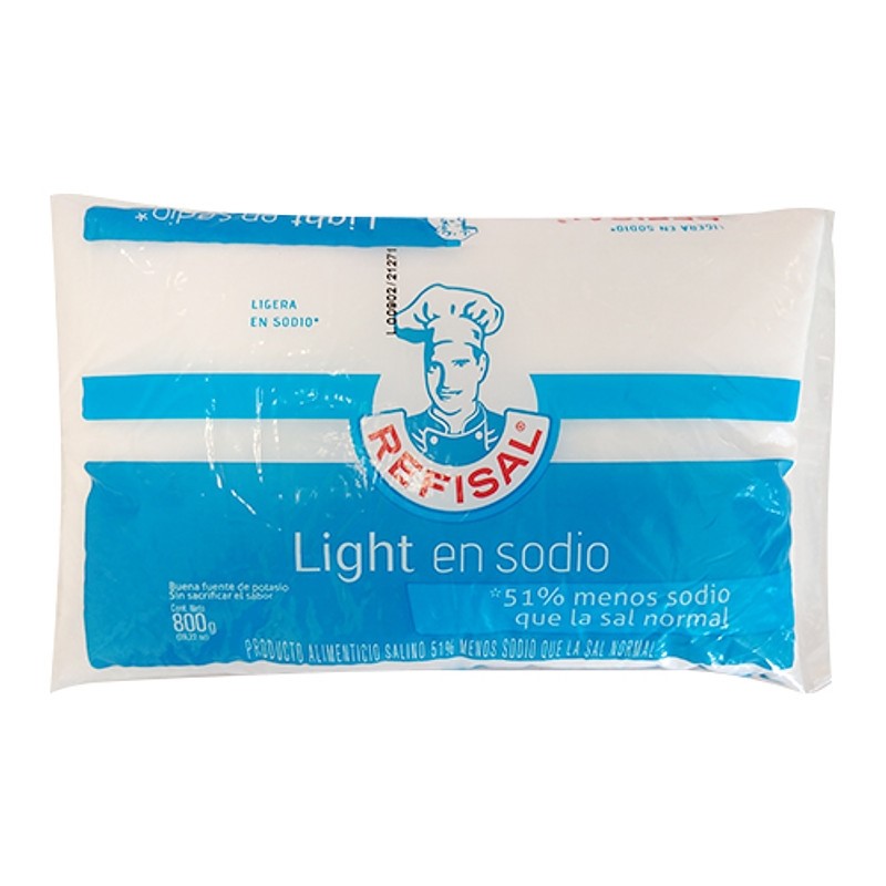 SAL REFISAL LIGERA EN SODIO X 800 GR