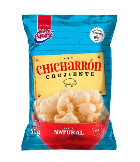 PASABOCA SUPER RICAS  X 50 GR CHICHARRON NATURAL 
